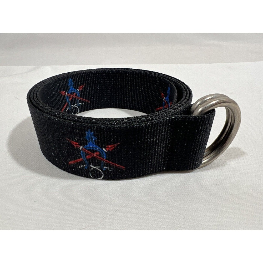Thomas Bates Belt Small Nautical Print Nylon Casual‎ Preppy